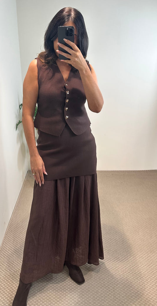 Margot Brown Skirt
