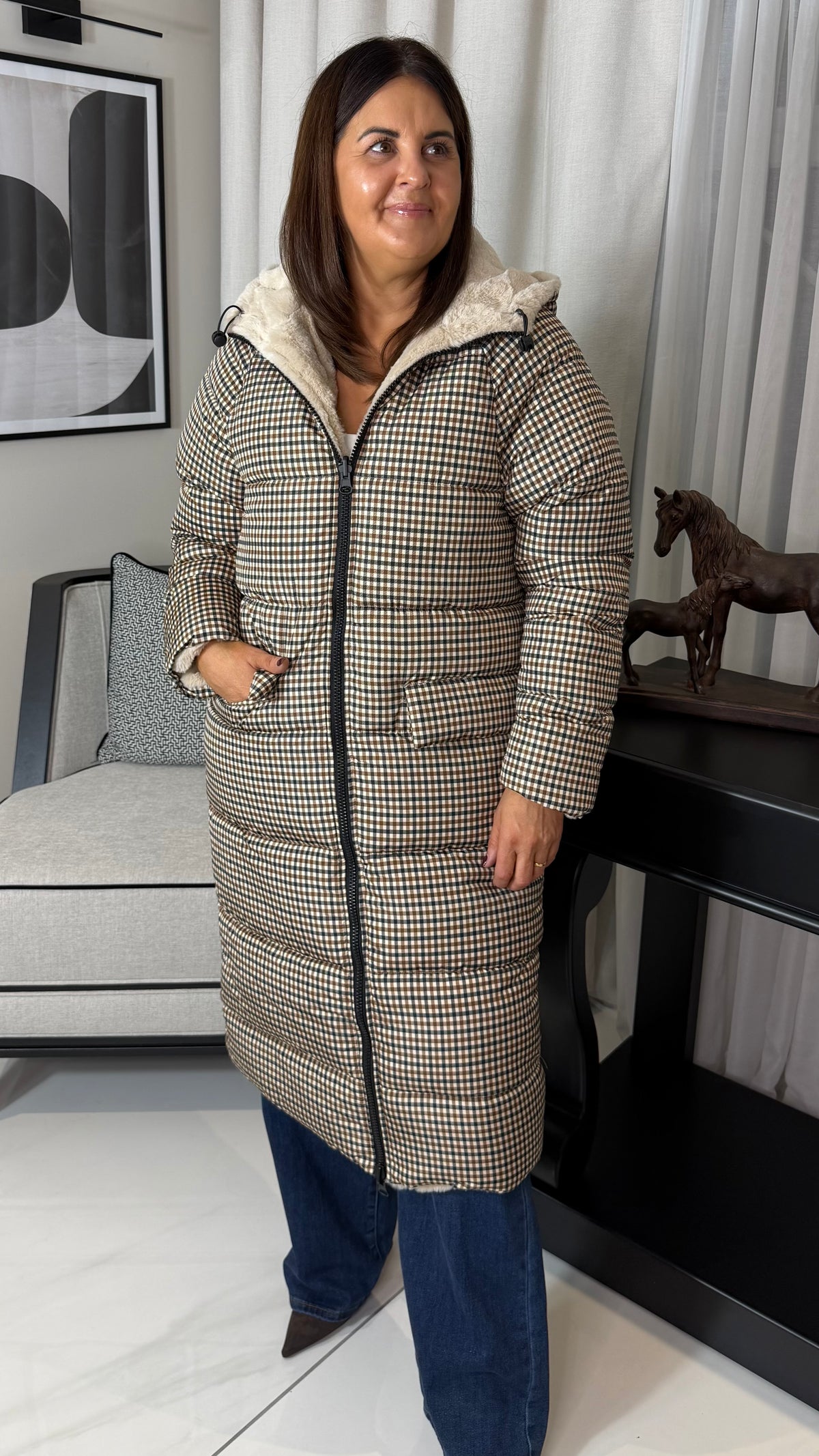 The Check Reversible Coat
