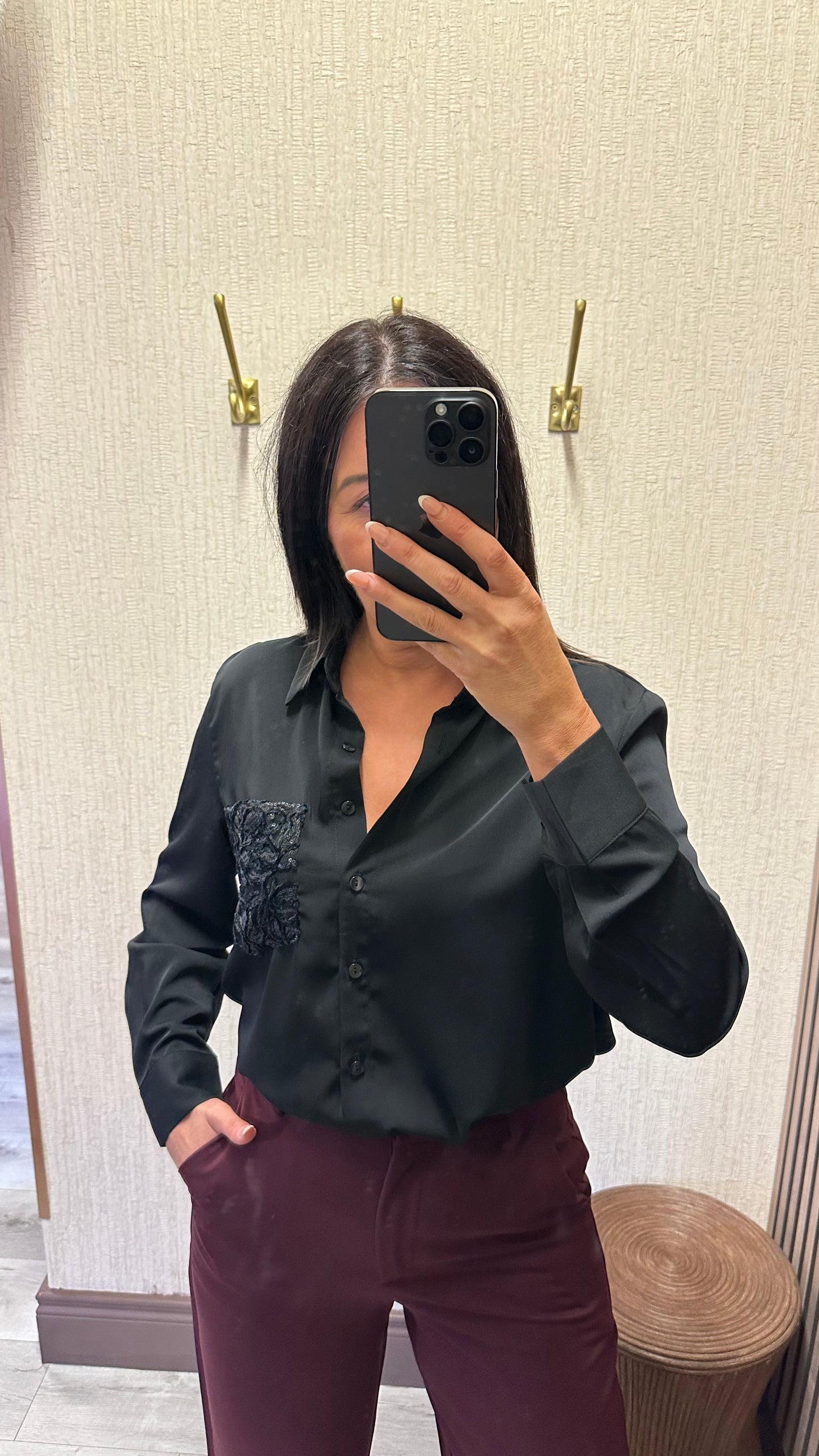 Yvette Black Shirt