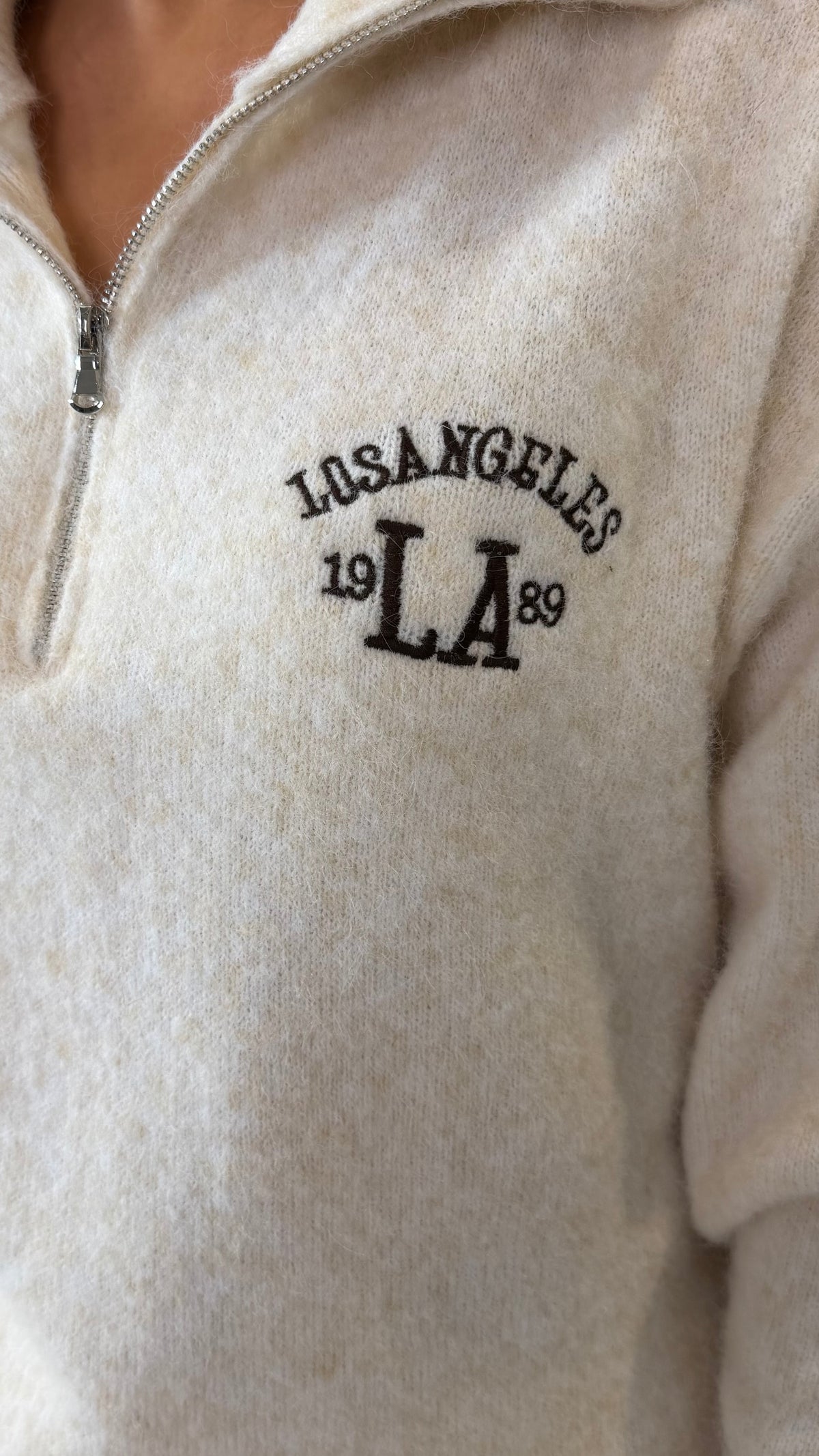 Cream Los Angeles Zip Knit