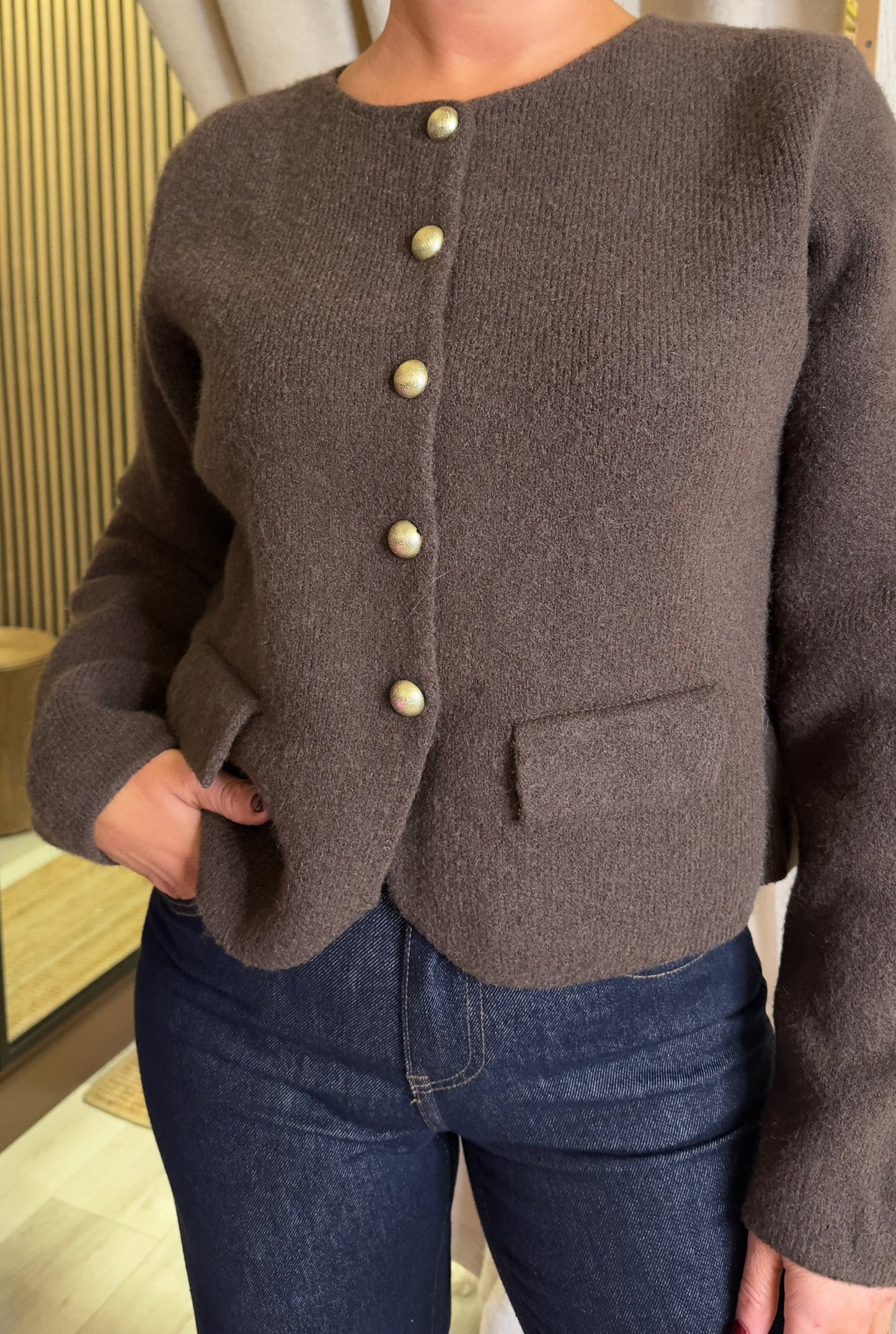 Chocolate Brown Cardigan