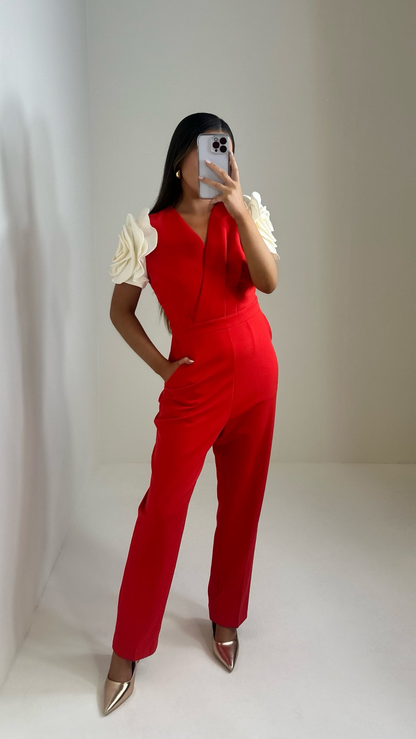 Red Rose Jumpsuit