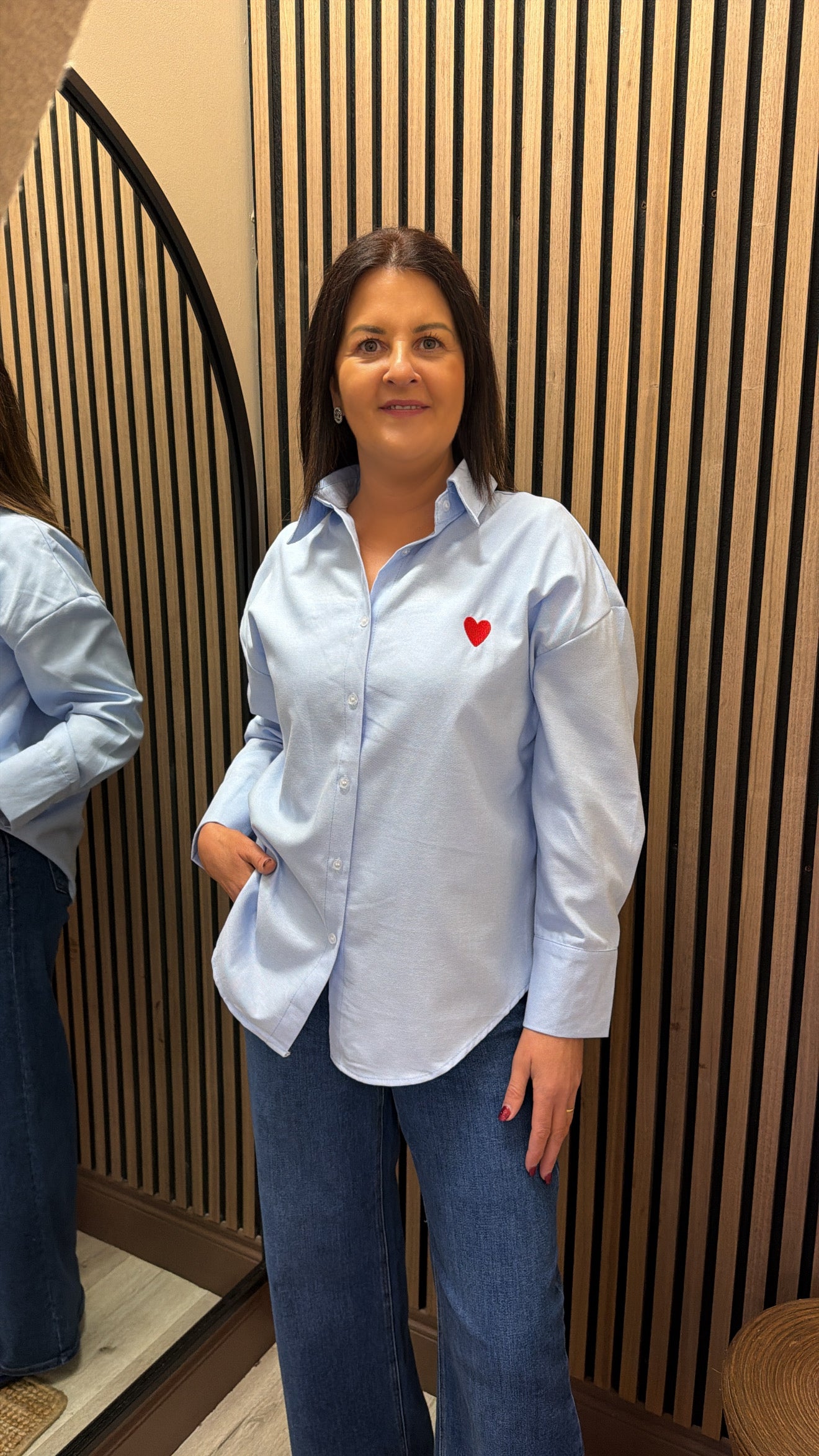 Blue Shirt with Heart