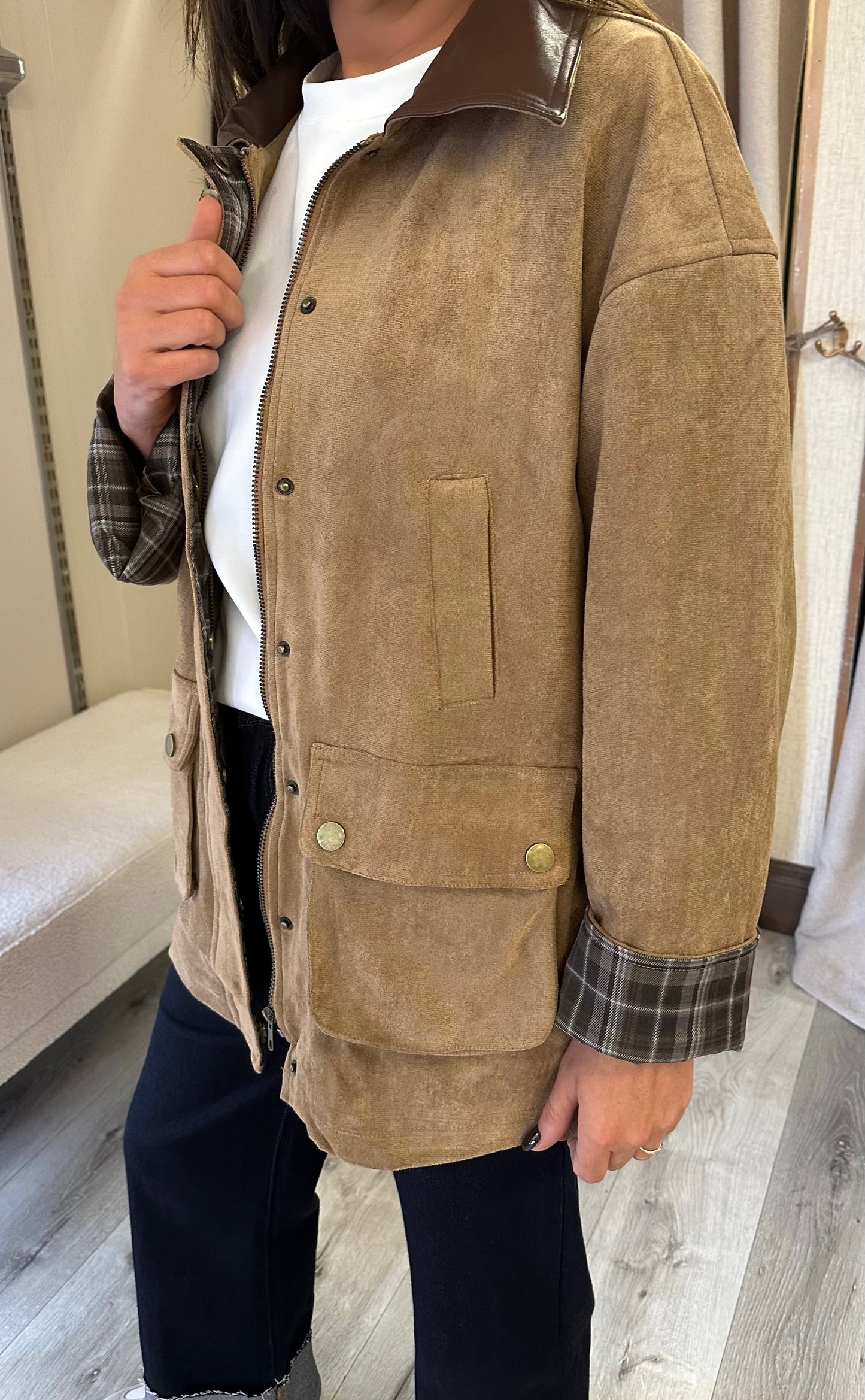 The Suedette Barn Jacket