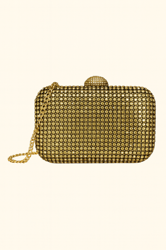 Rose & Gold Diamanté Embellished Bag