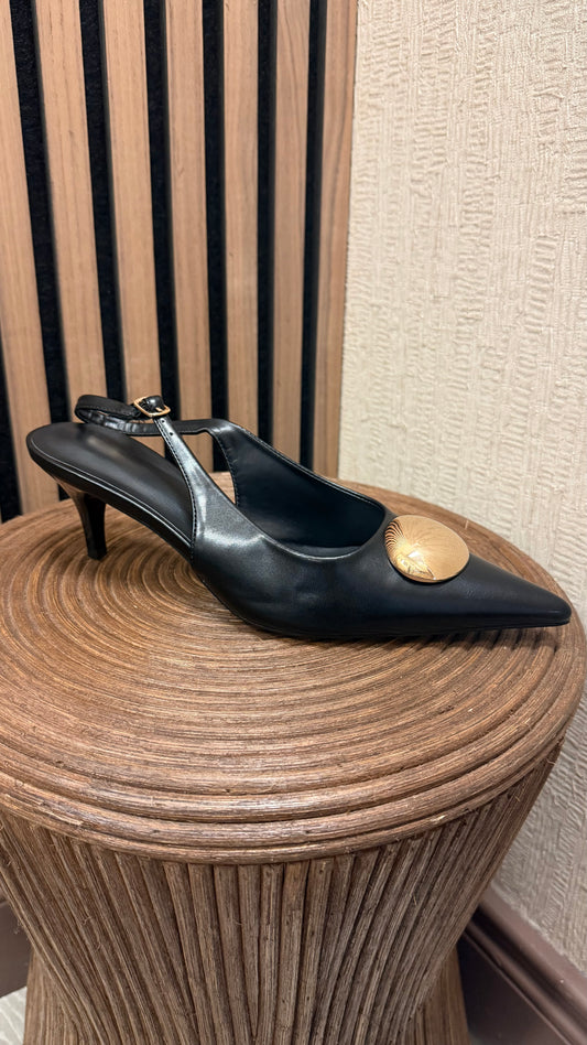 Black & Gold Heels