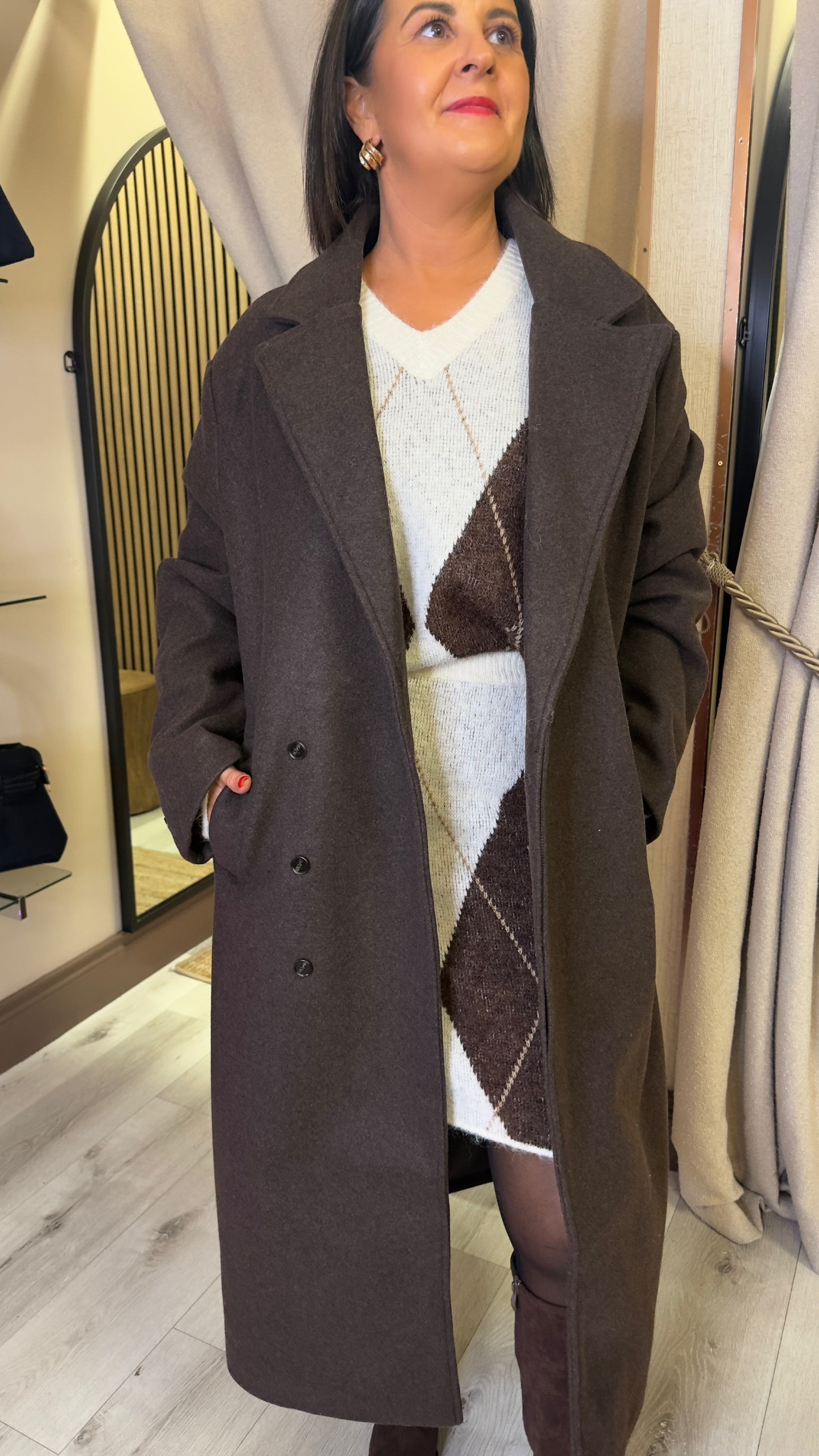 Brown Oversized Coat