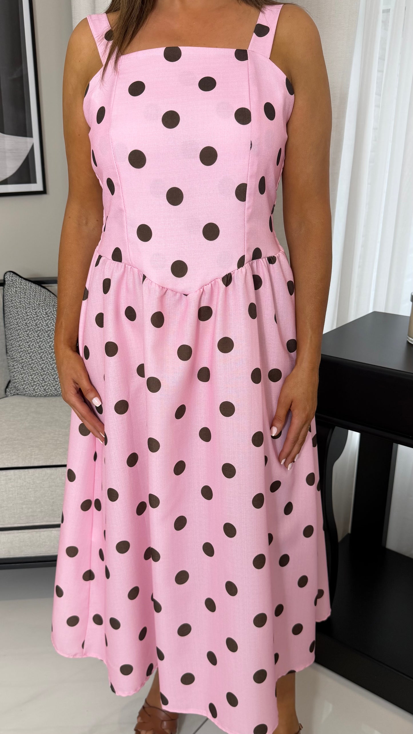 Pink Polka Dot Dress