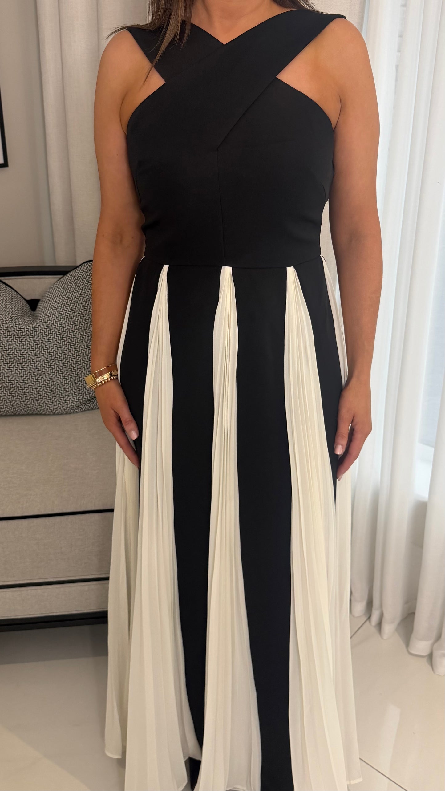 Erin Black & White Dress