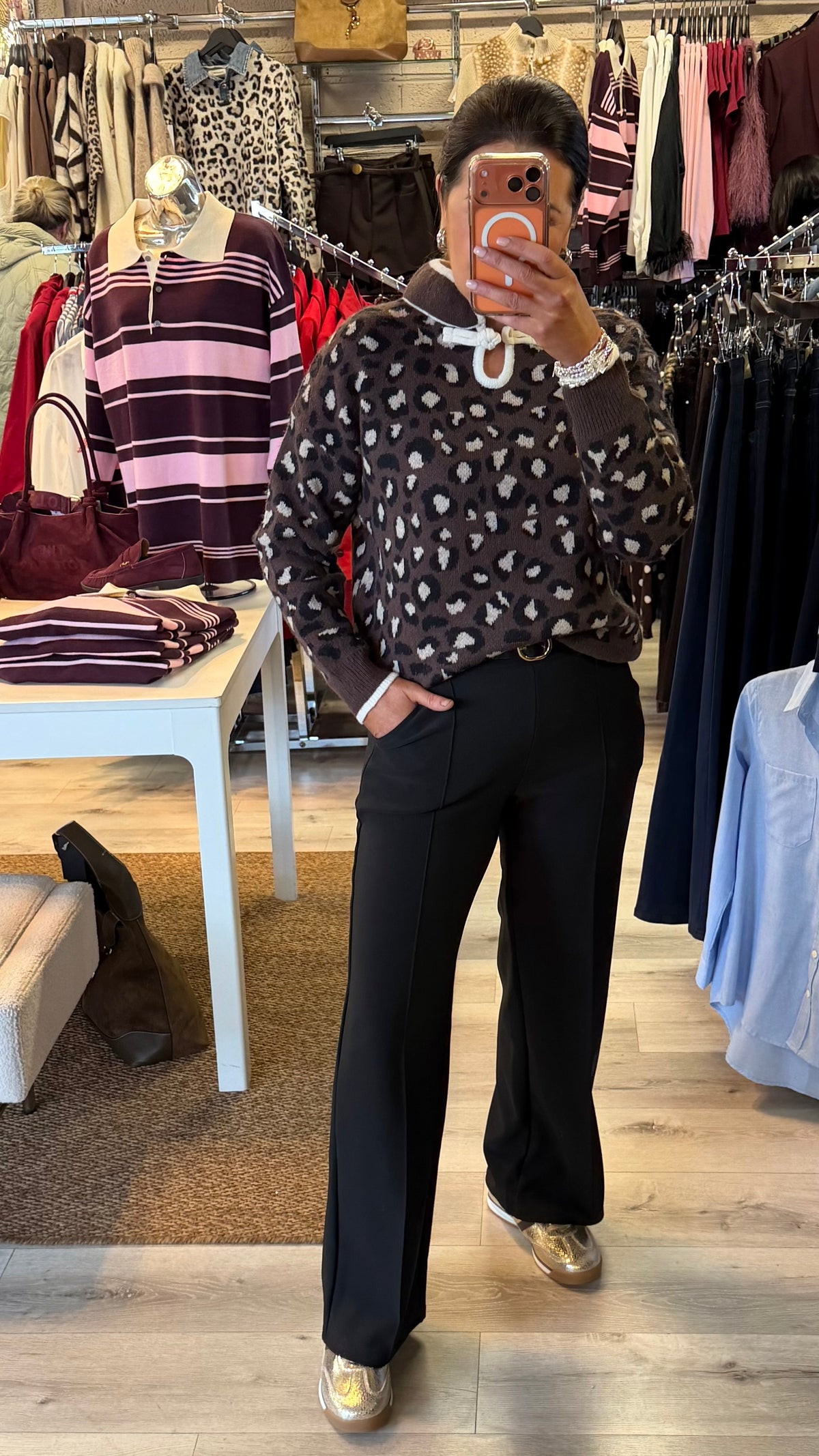 Black Stretch-Comfort Trousers