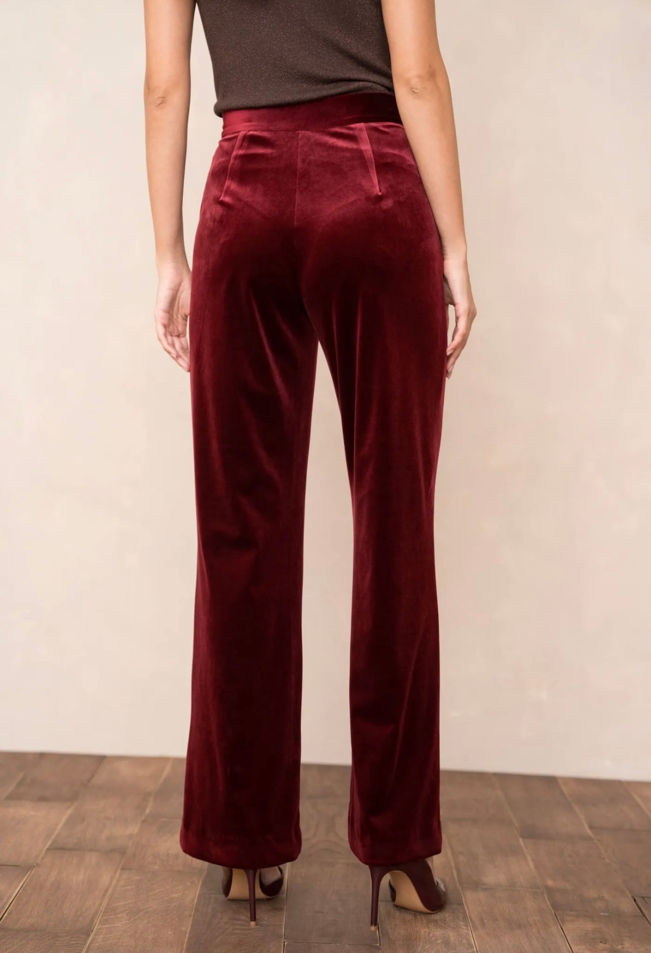 Wine Velvet Trousers