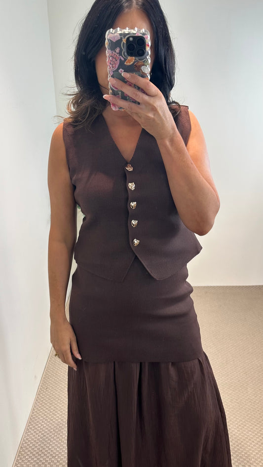 Margot Brown Waistcoat