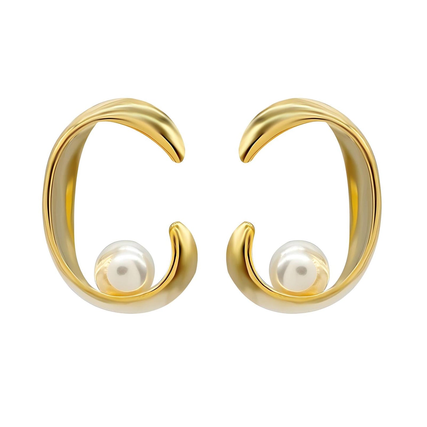 Cora Gold & Pearl Earrings
