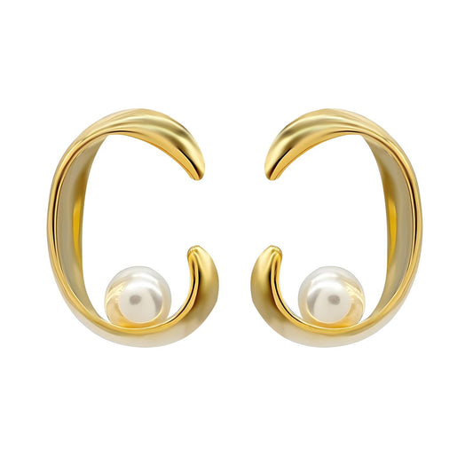 Cora Gold & Pearl Earrings