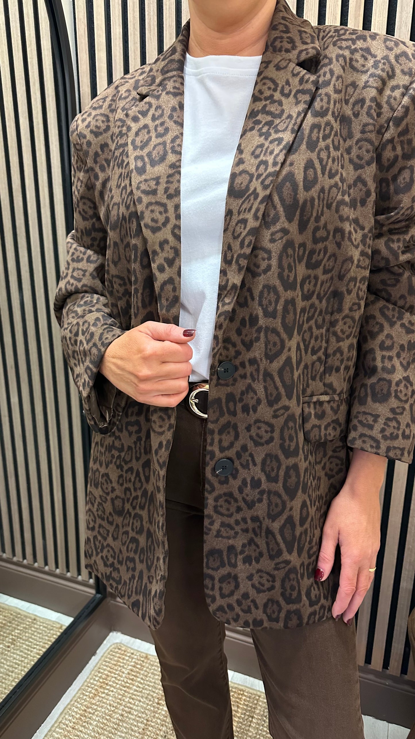 Lottie Leopard Blazer
