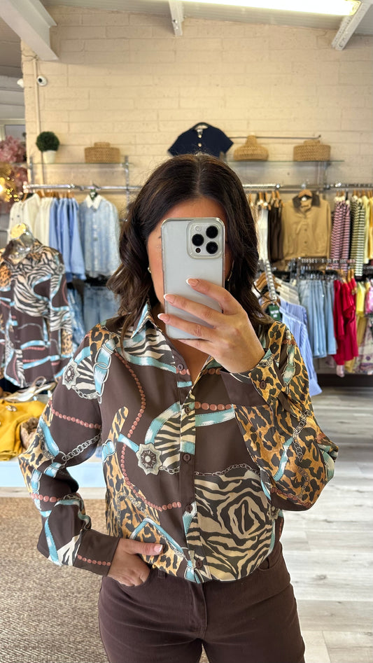 Animal Print Blouse