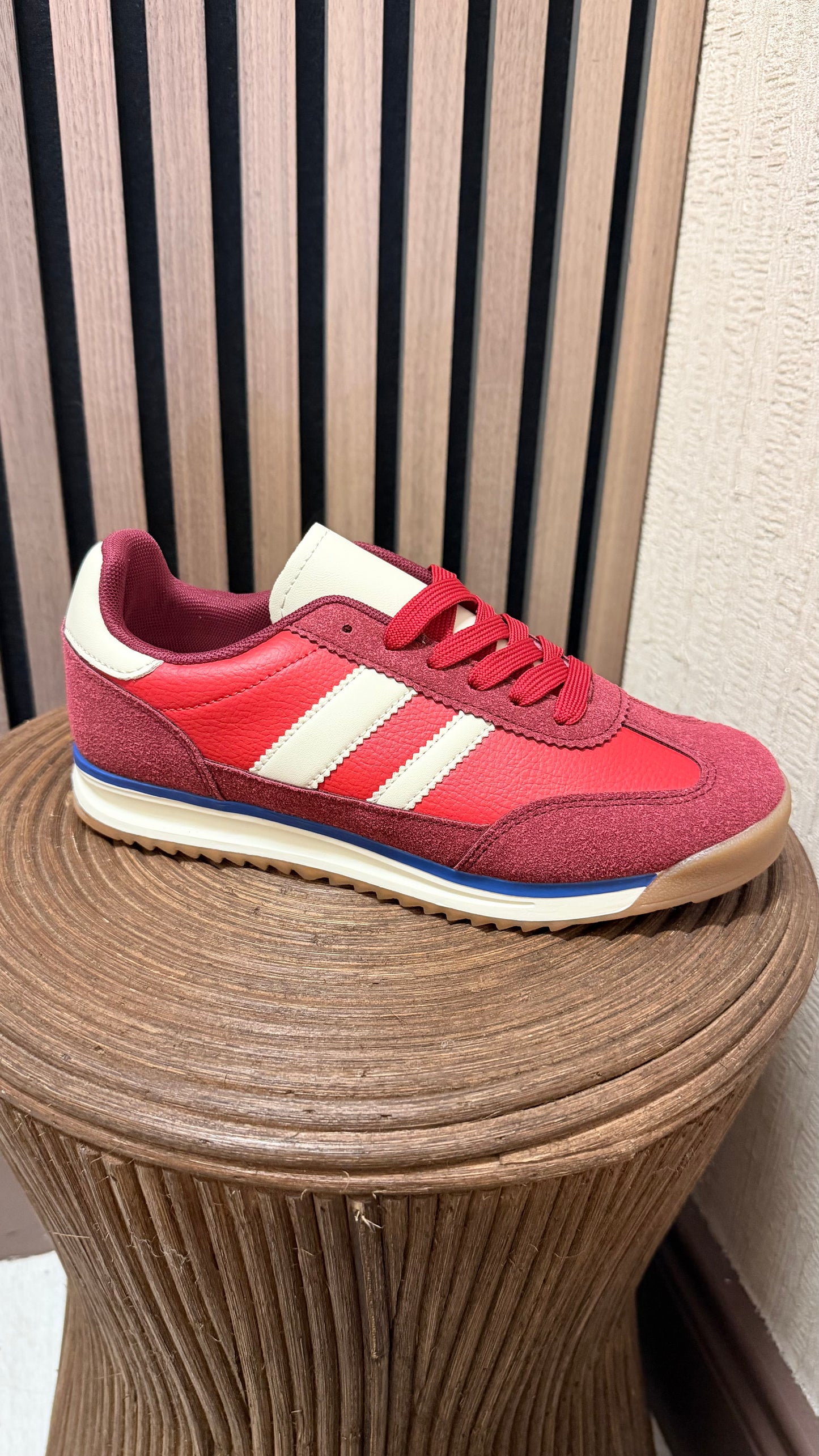 Red & White Trainers