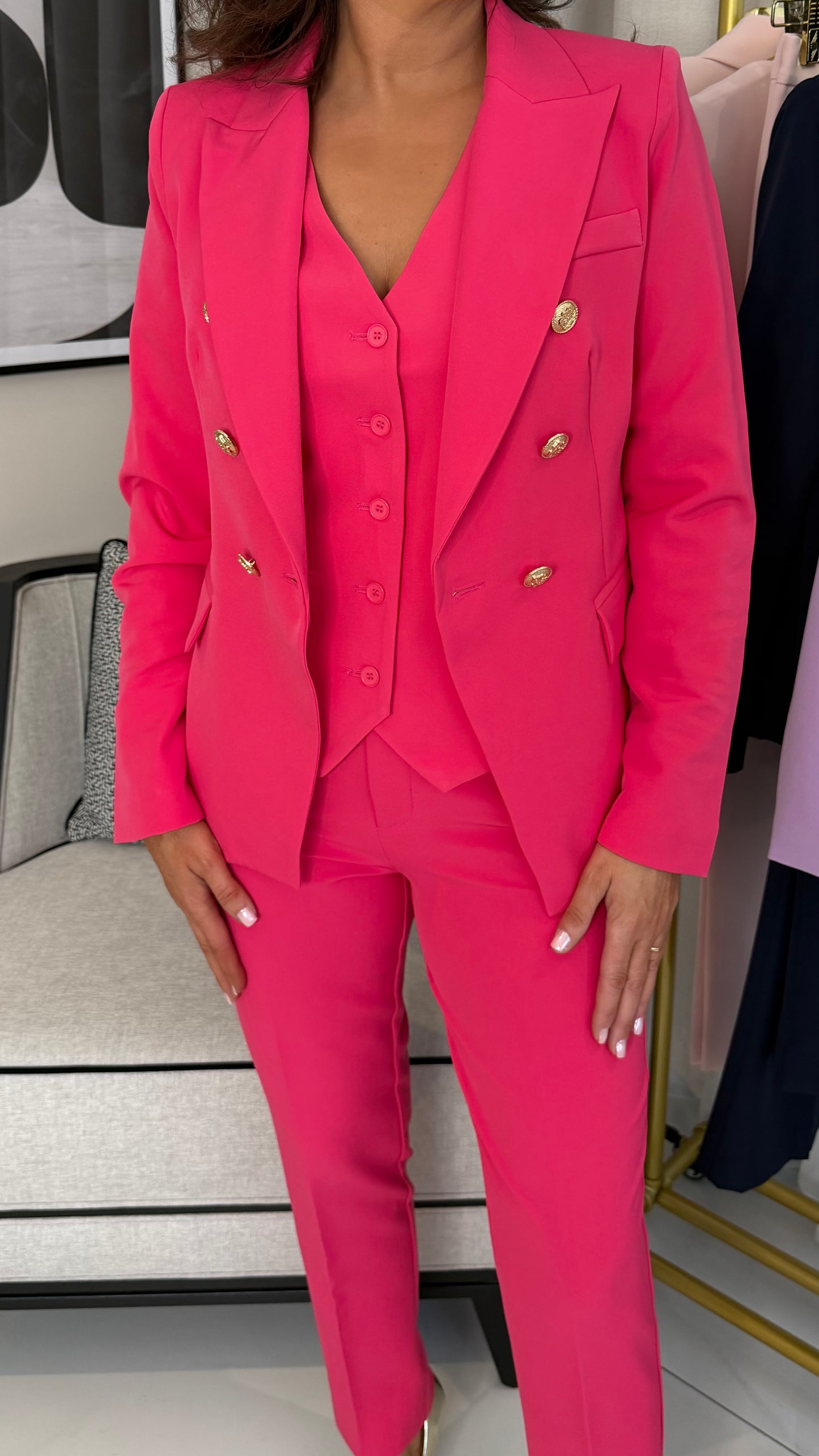 Classic Fuchsia Blazer