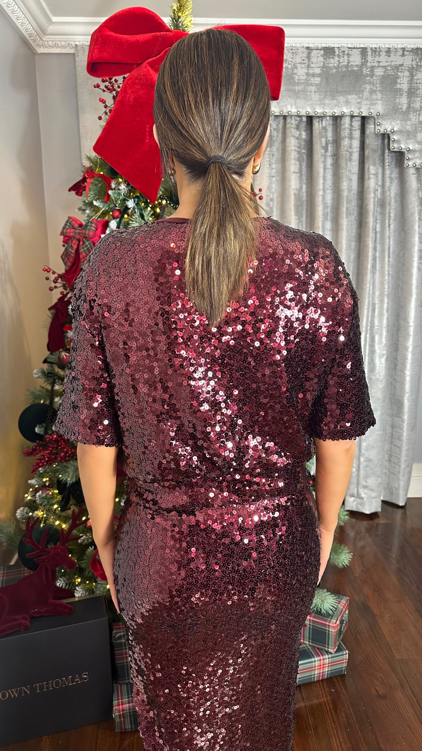 Wine Short Sleeve Top