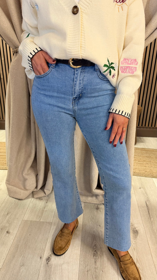 Light Wash Cropped Jeans