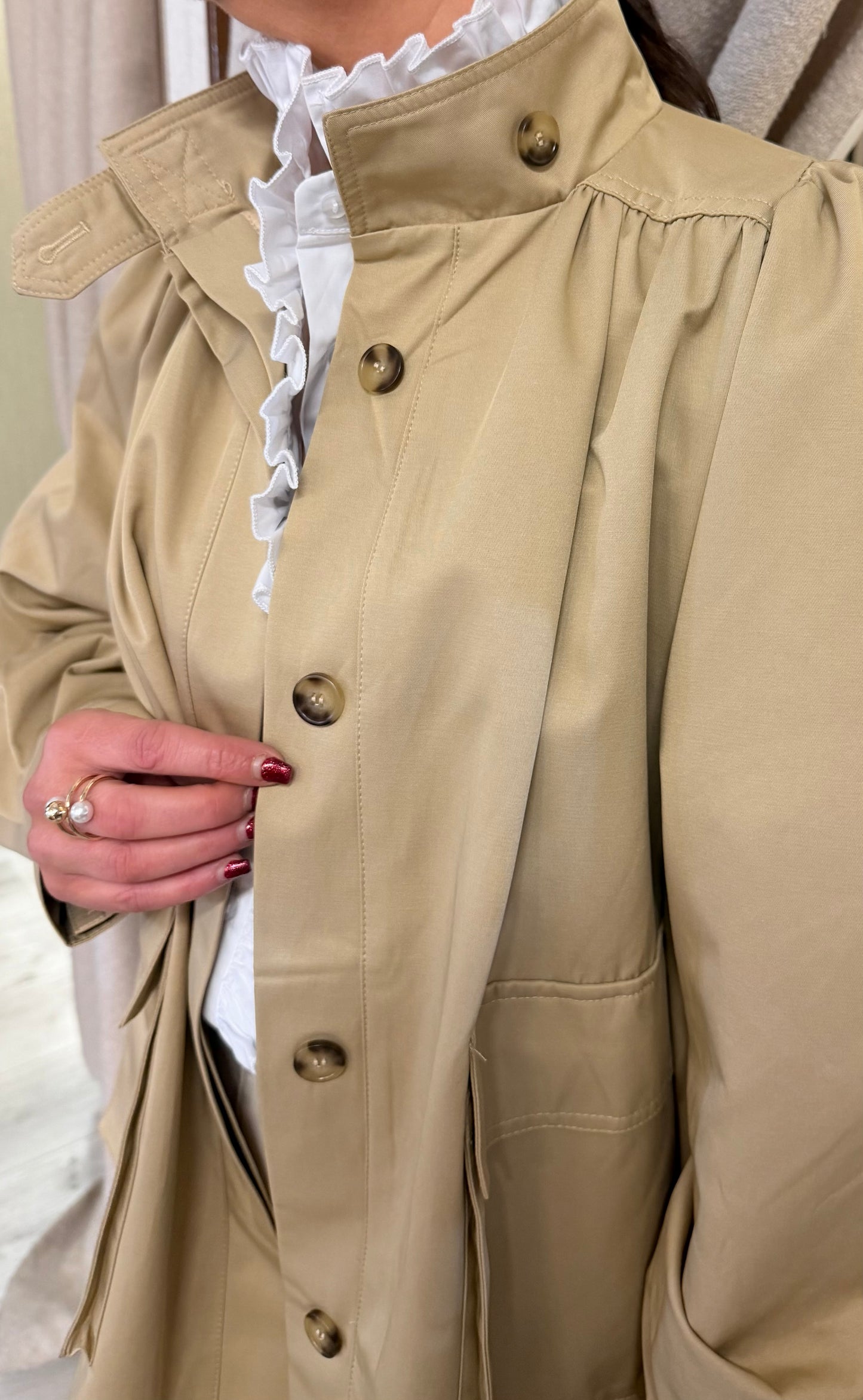 Tess Mid-Length Trenchcoat