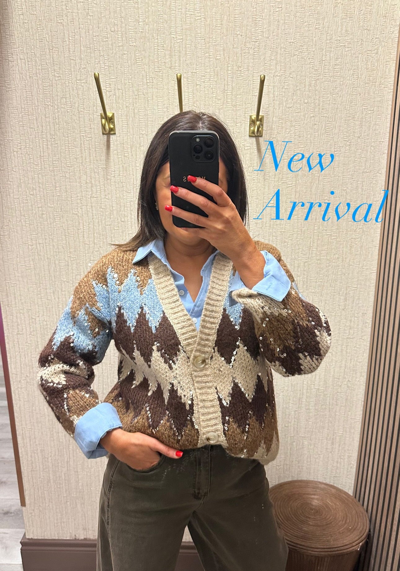 Multi Colour Sequin Cardigan