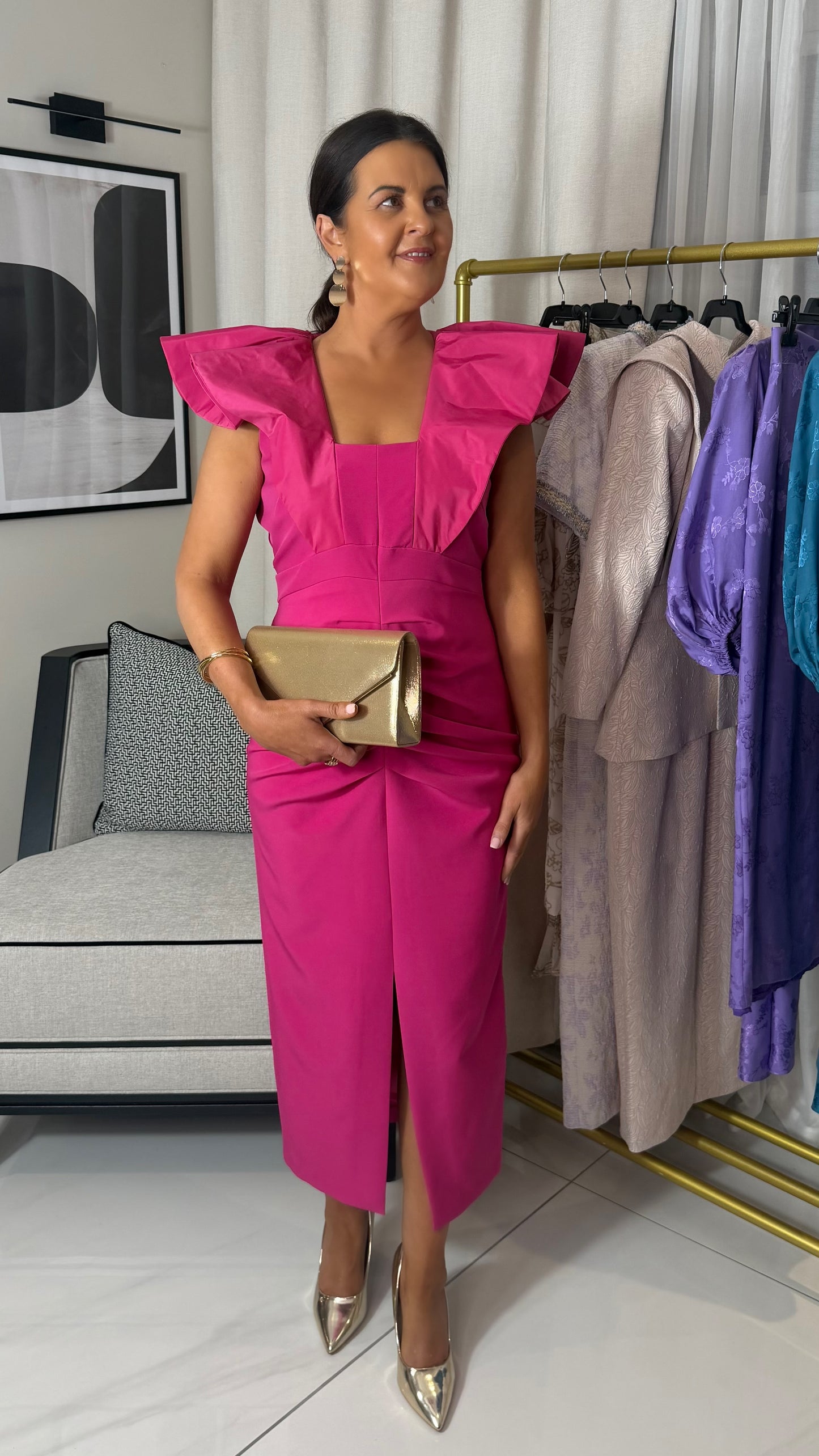 Isabelle Hot Pink Dress