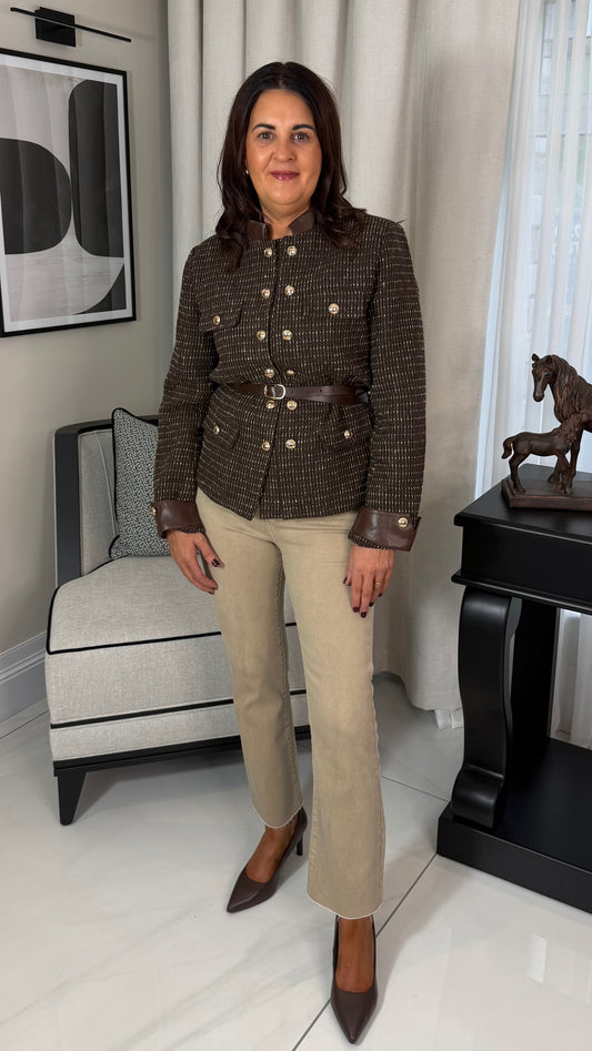 Brown Tweed Blazer