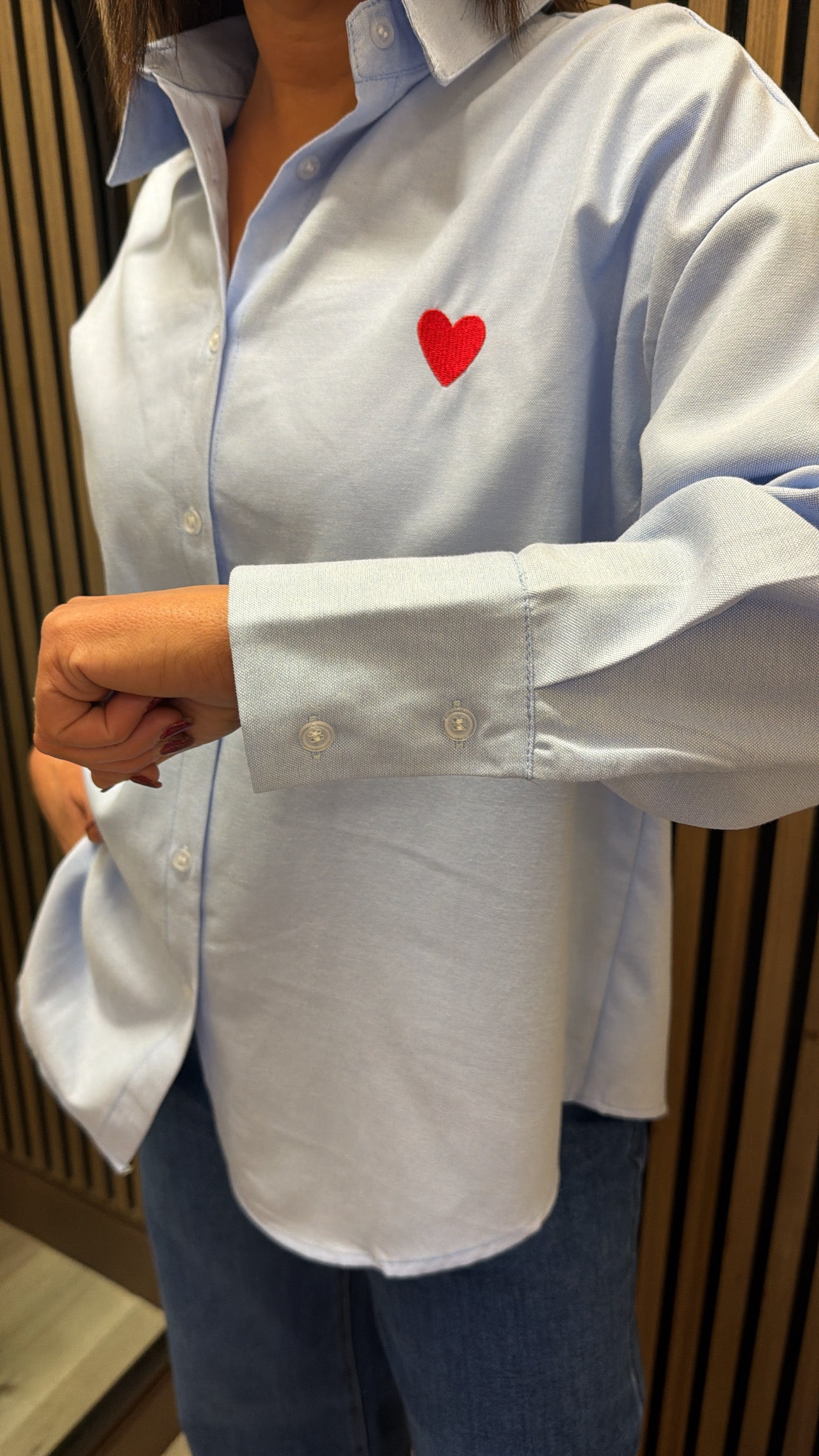 Blue Shirt with Heart