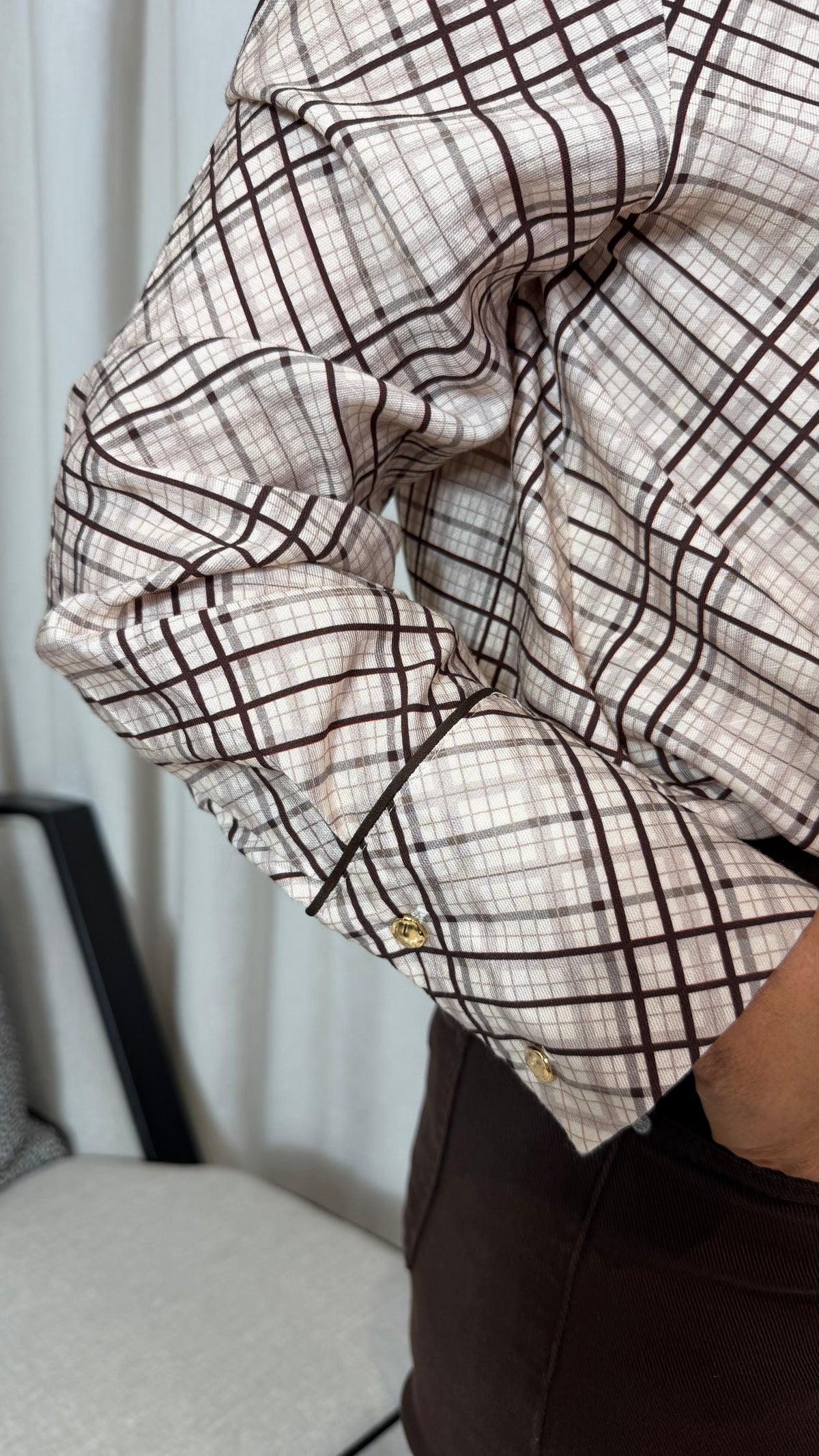 Ashton Check Blouse