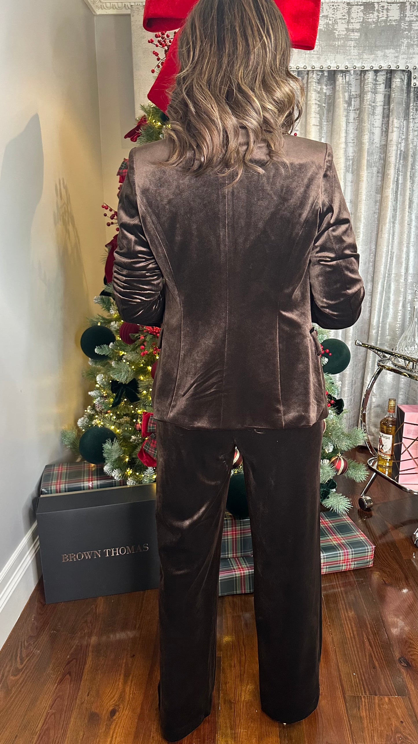 Chocolate Brown Velvet Trousers