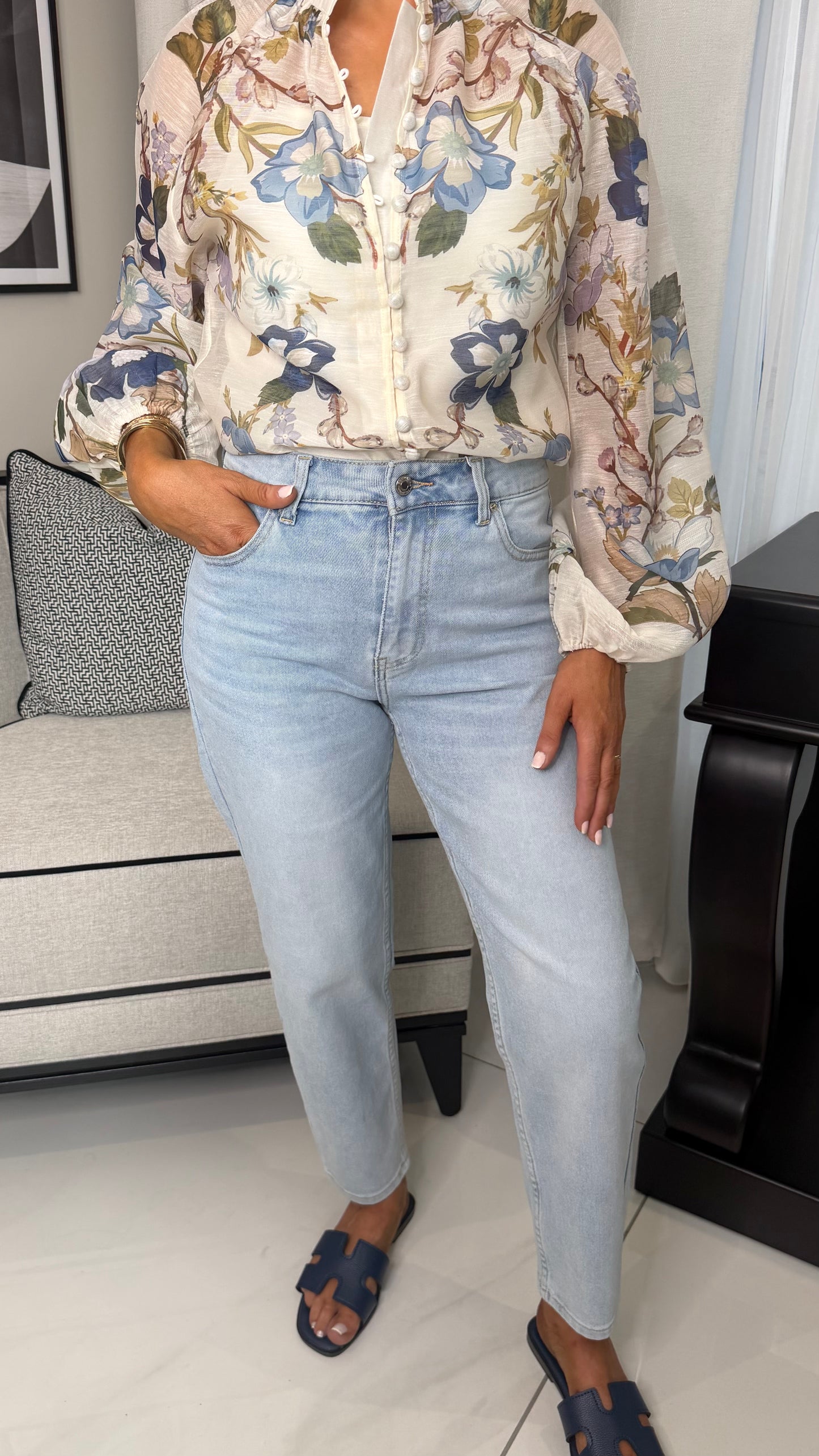 Light Wash Mom Jeans