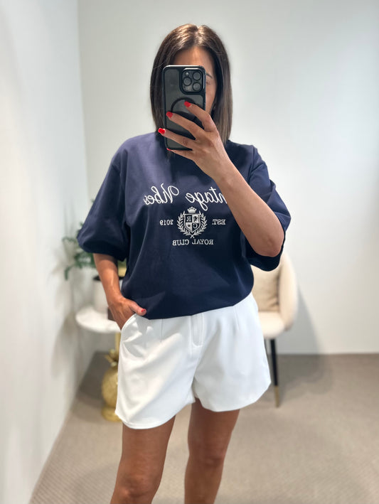 Navy Oversized T-Shirt