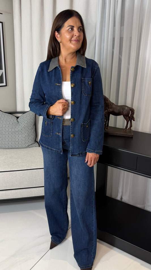Aria Wide Leg Denim Jeans