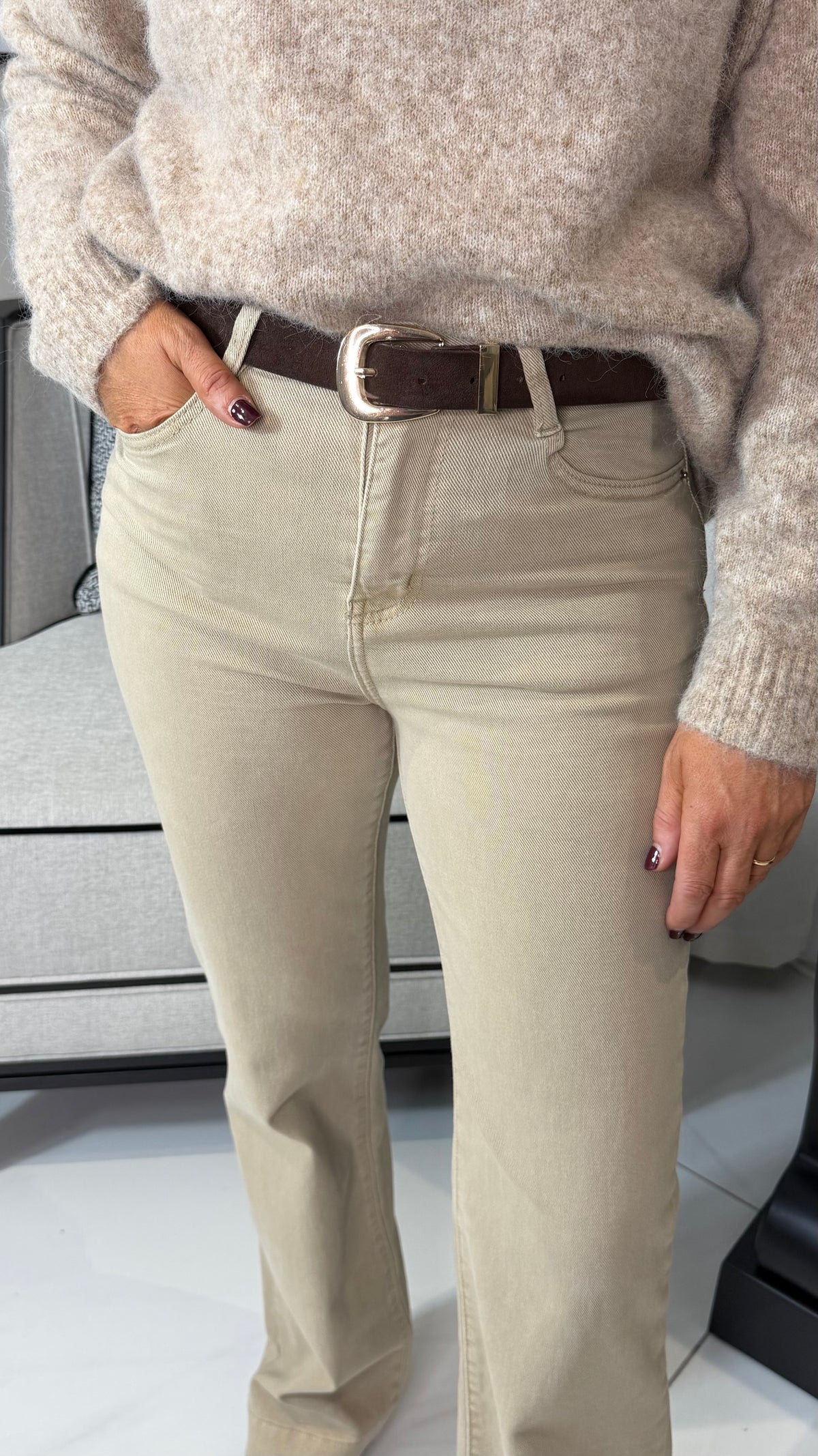 The Classic Brown Suede Belt