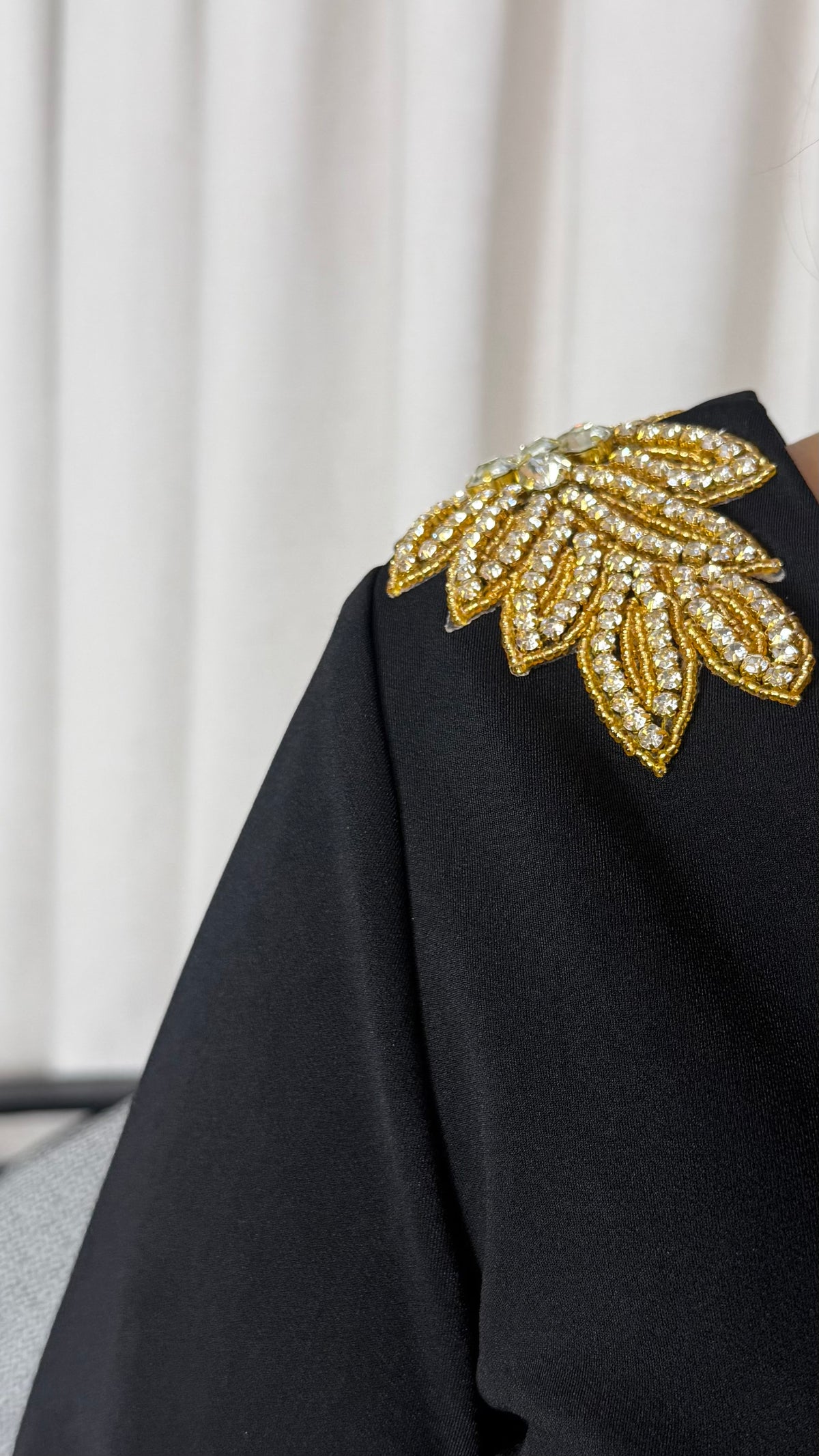 ASTERIA BLACK GOLD DRESS