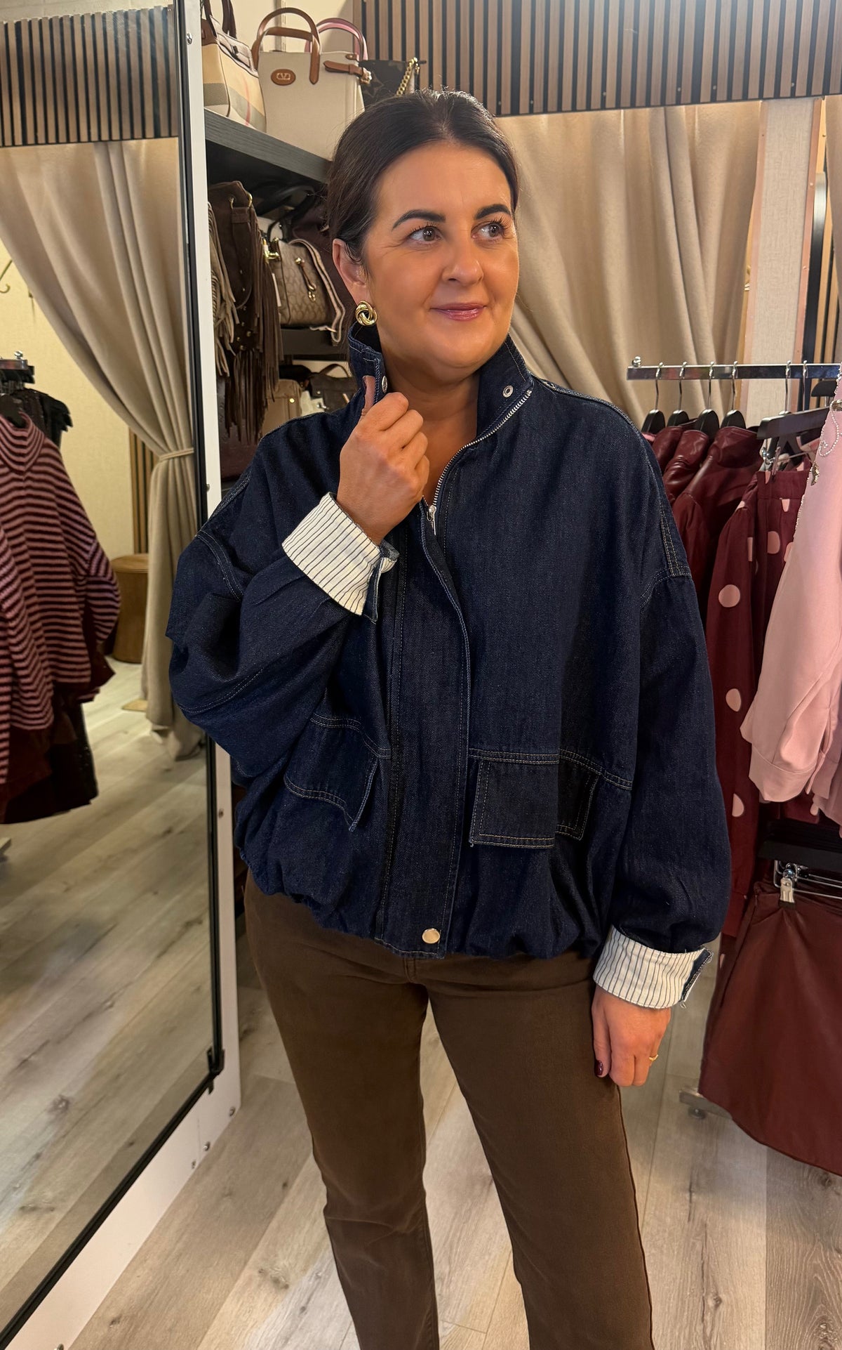 Dark Denim Utility Jacket