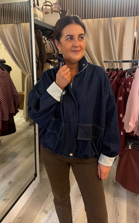 Dark Denim Utility Jacket