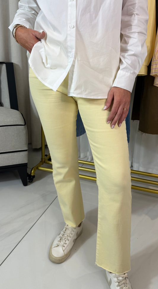 Lemon Cropped Jeans