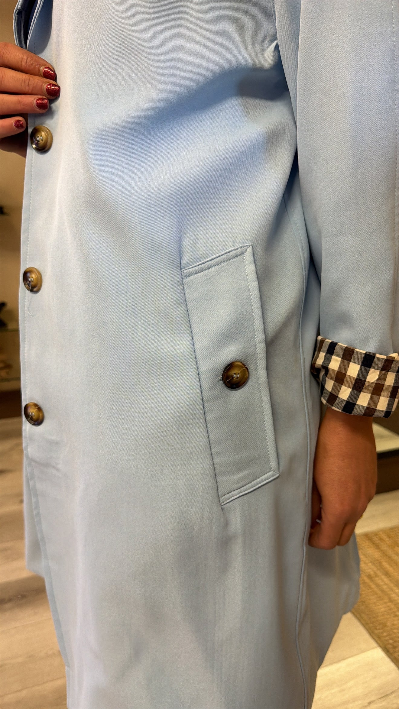 Baby Blue Trenchcoat