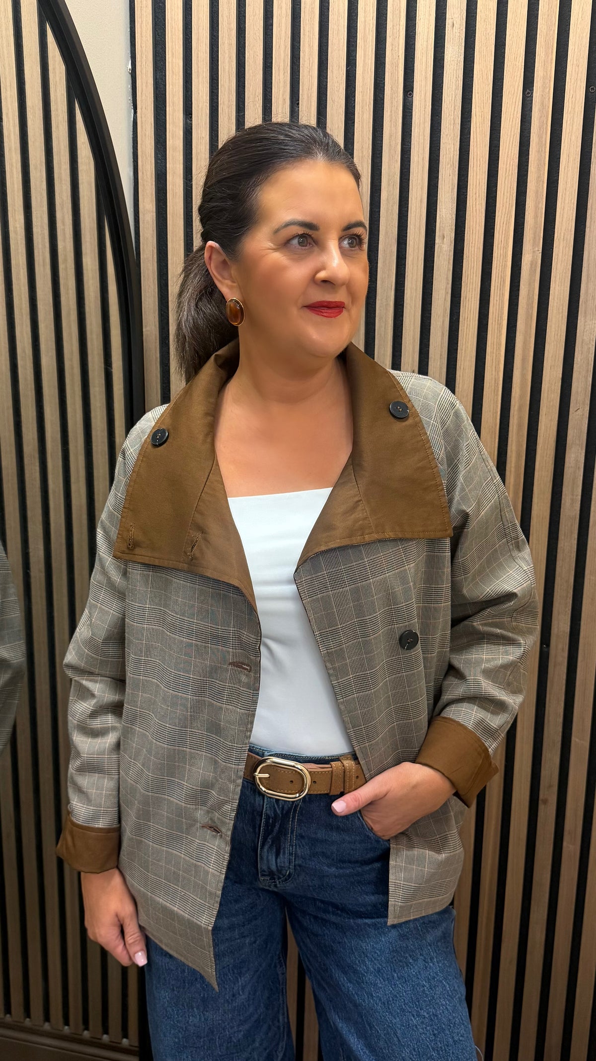 The Reversible Plaid & Tan Jacket