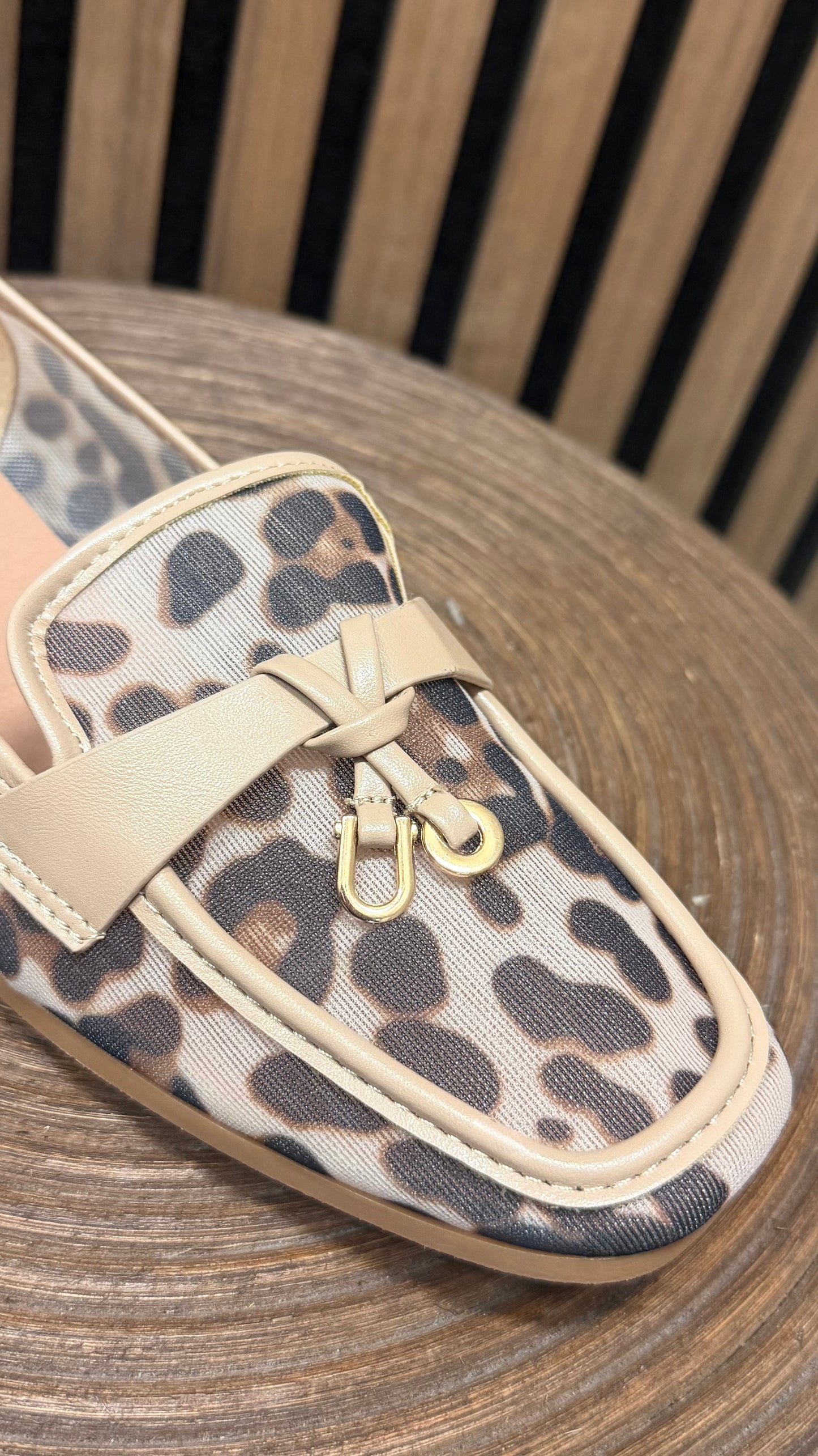 Leopard Mesh Loafers