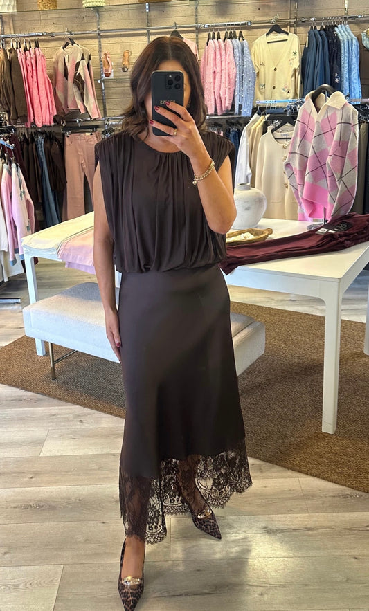 Brown Sleeveless Top