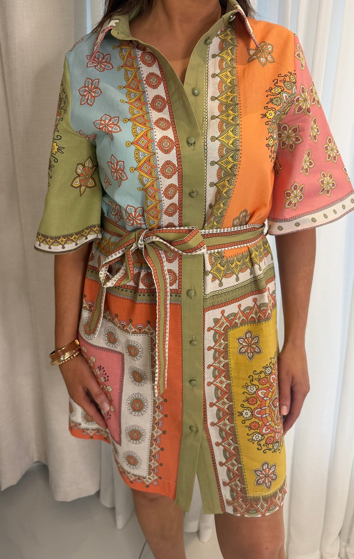 Nicola Paisley Mini Dress