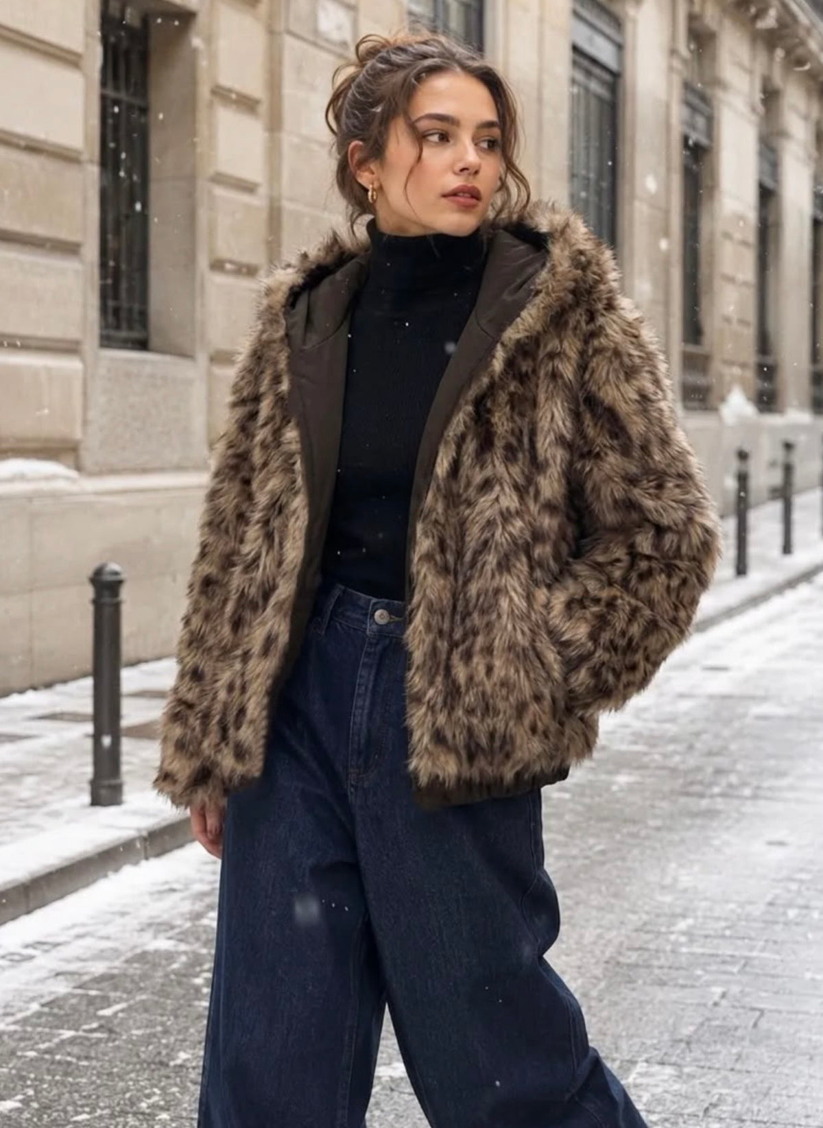 Lorna Leopard Reversible Coat
