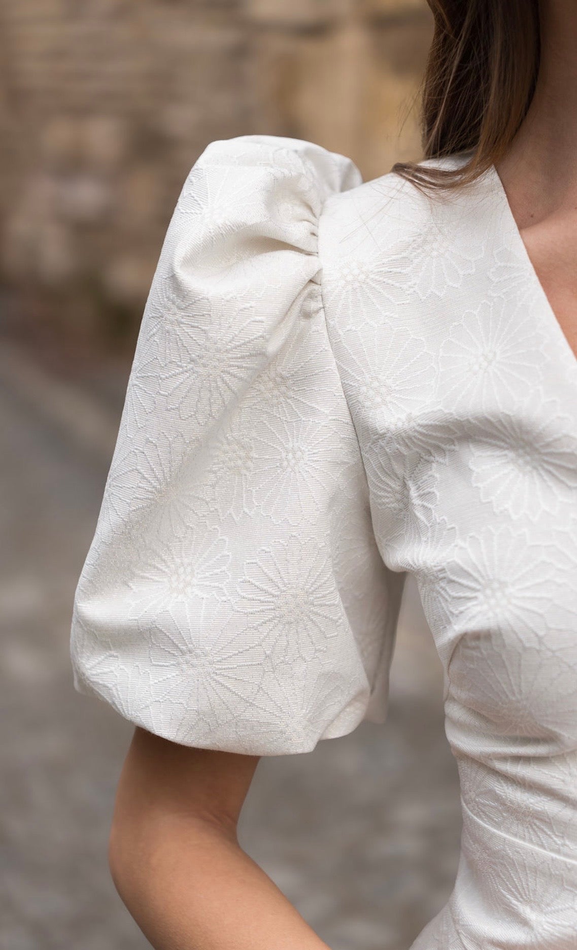 Lottie White Peplum Dress