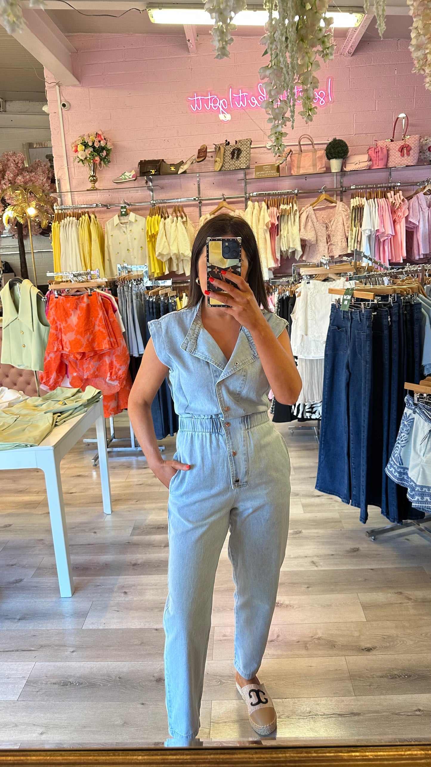 Blue Denim Jumpsuit