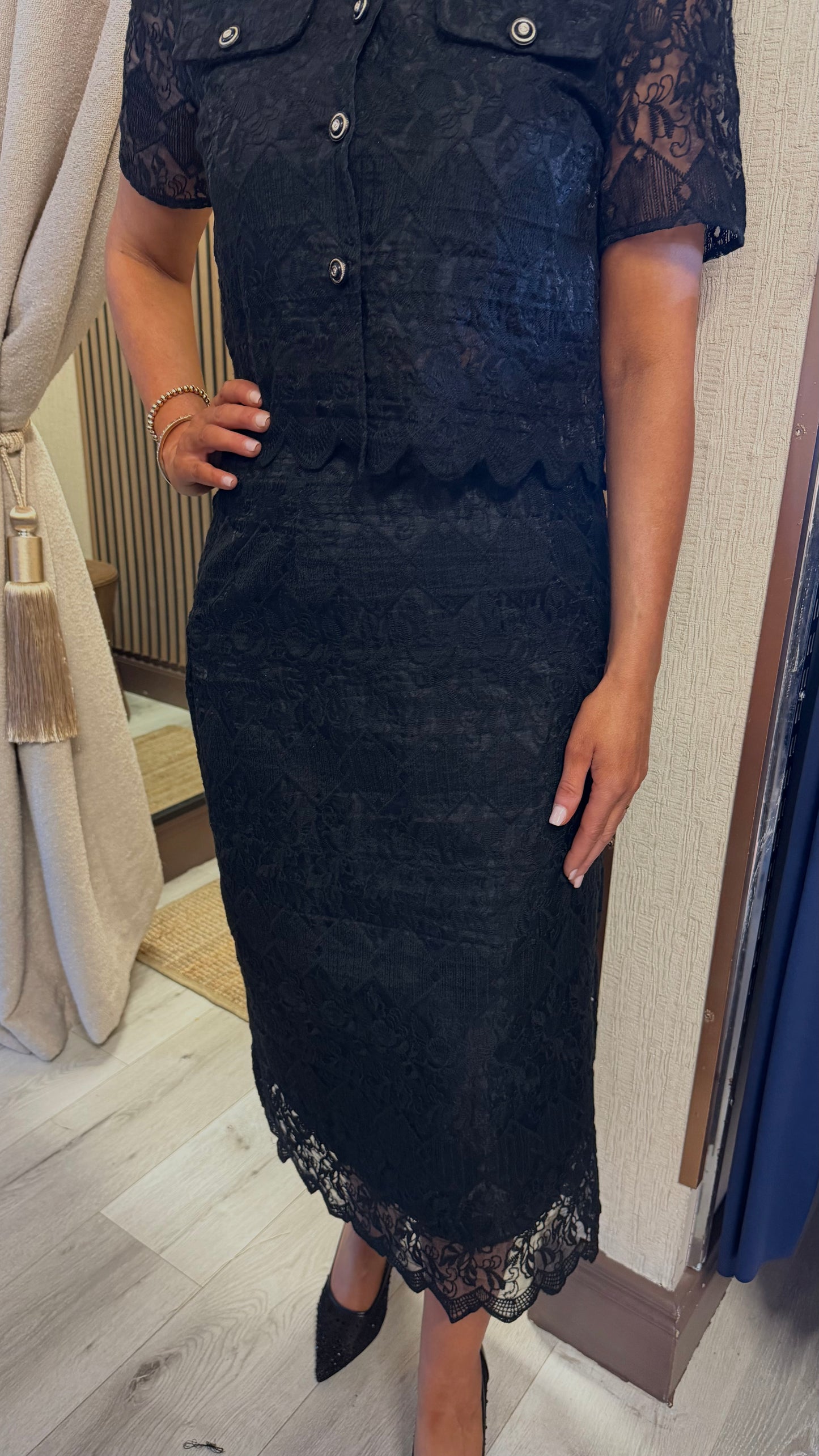 Zoe Black Lace Co-Ord