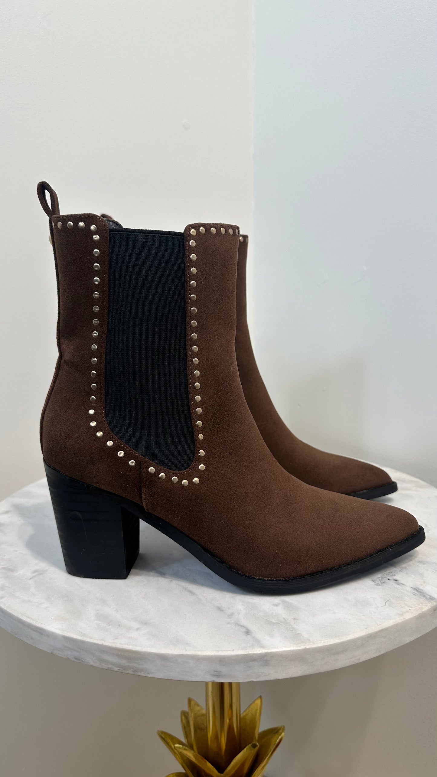 Chocolate Brown Short Boots