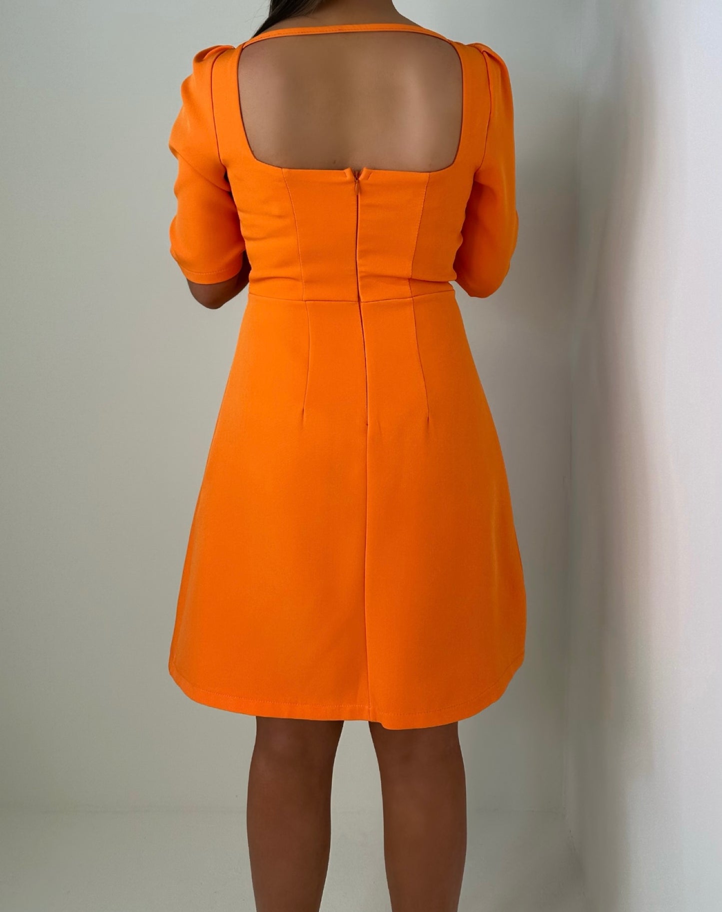 Willow Orange Mini Dress